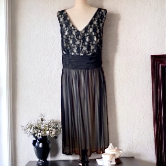 K JORDAN BLACK LACE DRESS SIZE 24W - Picture 3 of 11